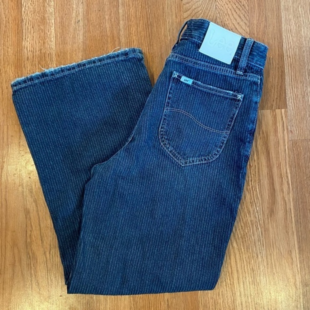 Vintage Style Railroad Lee Wide Leg Jeans